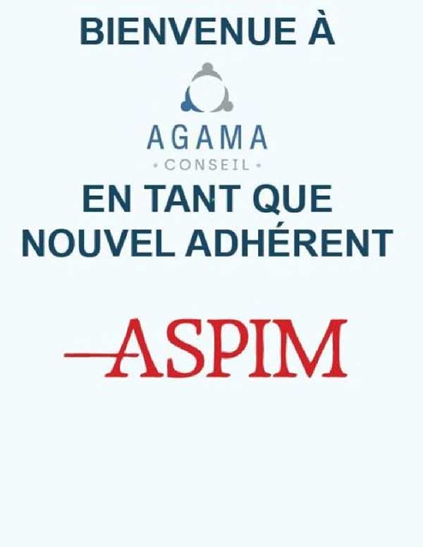 AGAMA Conseil new Corresponding Expert member with the ASPIM